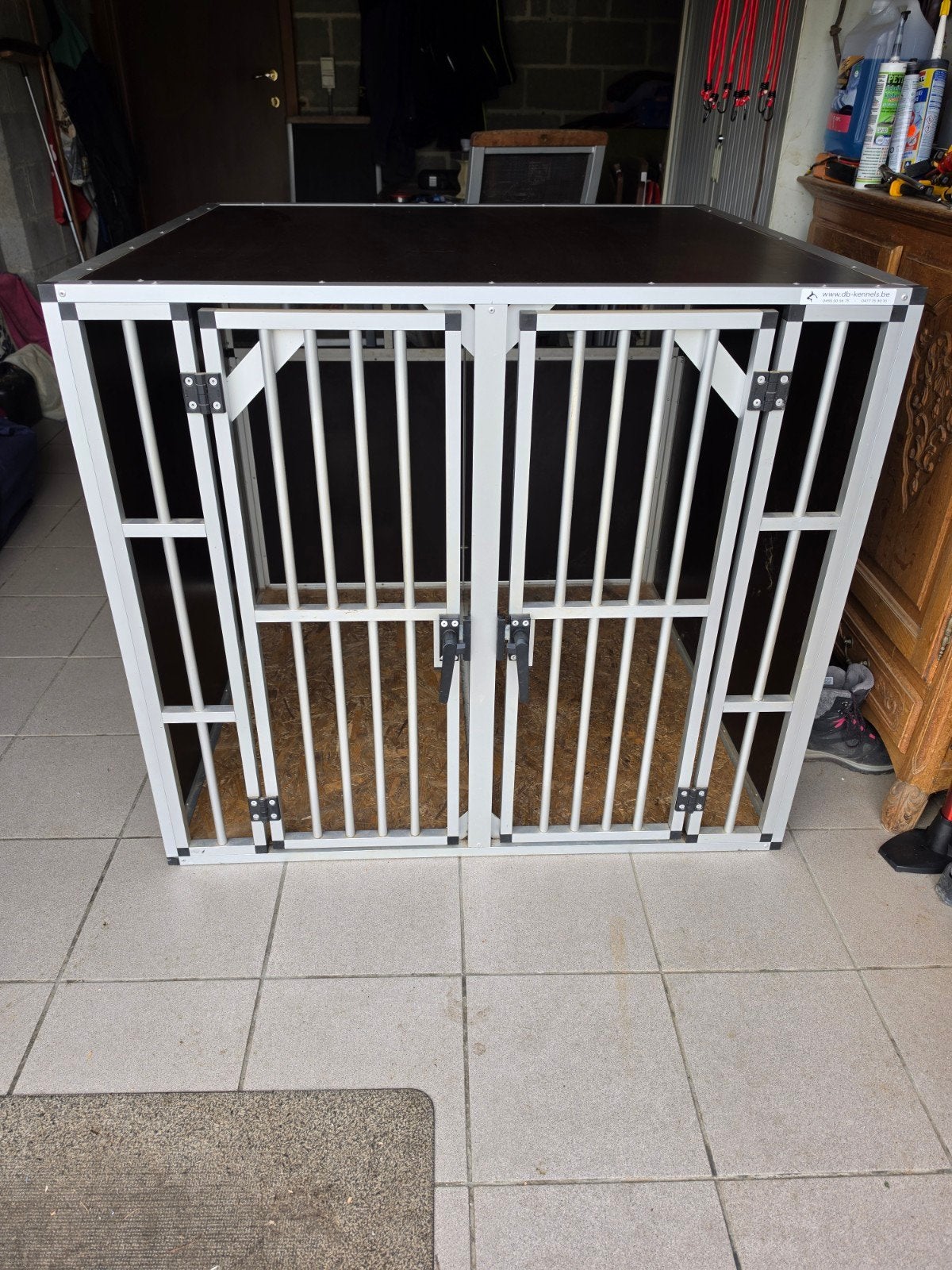 Cage de transport de voiture pour 2 grands chiens, Enlèvement, Comme neuf