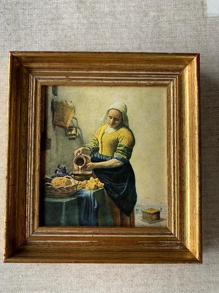 Reproductie Melkmeisje, Ophalen of Verzenden