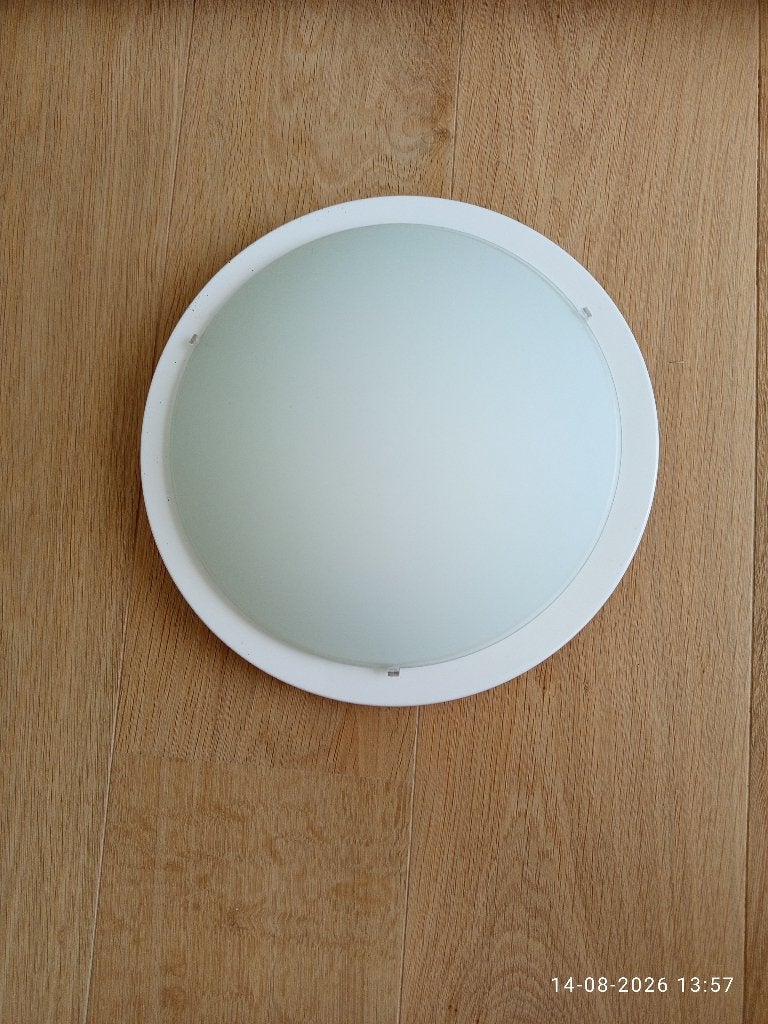 plafondlamp, Huis en Inrichting, Lampen | Plafondlampen, Ophalen, Inclusief lichtbron, E27 (groot), Zo goed als nieuw