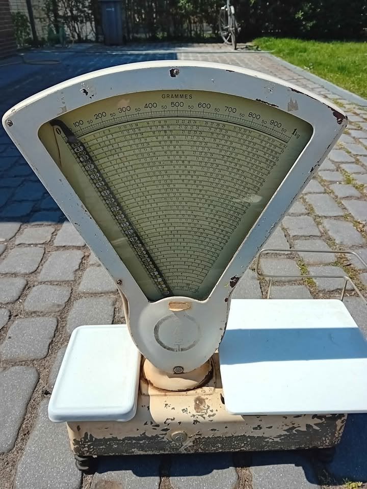 Vintage weegschaal, Antiek en Kunst, Ophalen