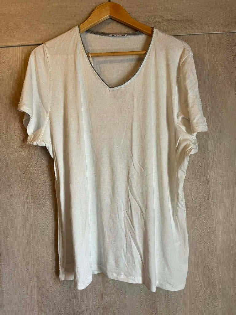 tshirt creme diane laury e5 mode 46, E5 diane laury, Enlèvement ou Envoi, Porté, Taille 46/48 (XL) ou plus grande