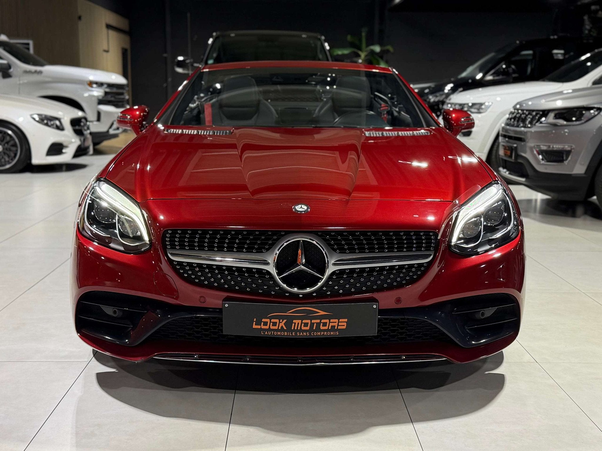 Mercedes-Benz SLC 180 PACK AMG AUTOMATIQUE 9G-TRONIC CUIR NA, Achat, Euro 6, Noir, 2 portes