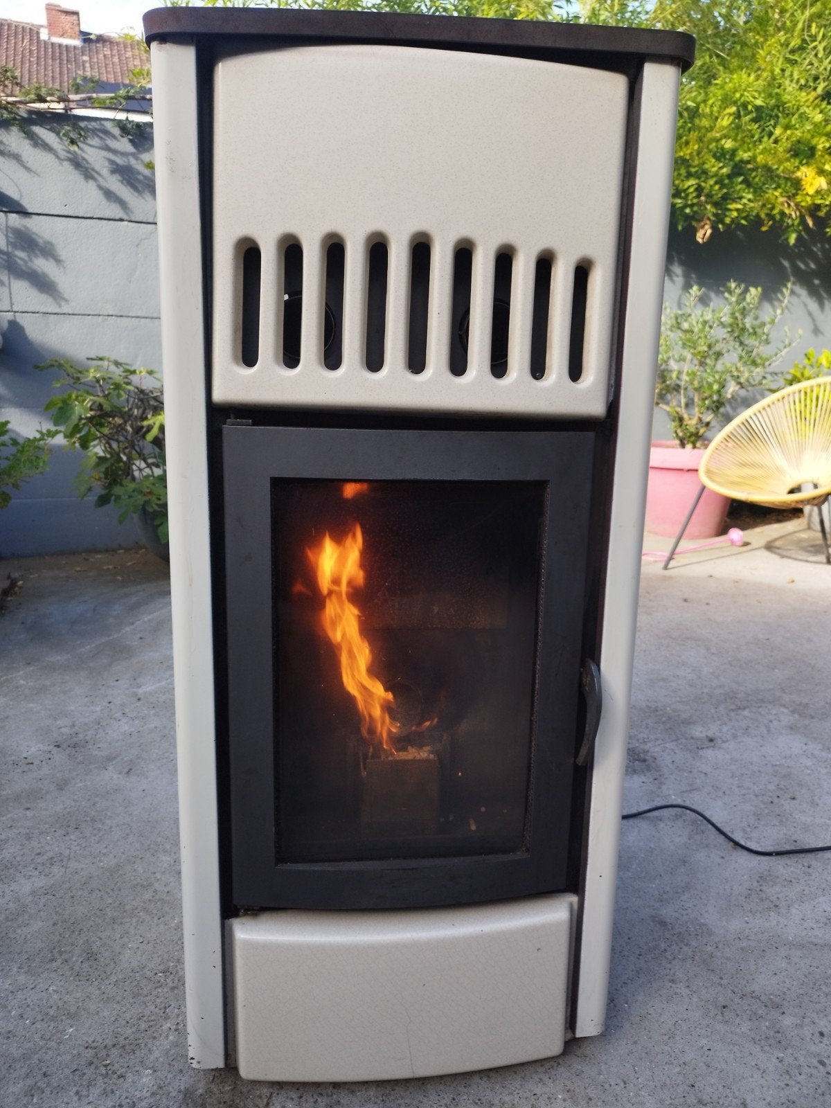 pelletkachel Palladio Austria 12kw, Ophalen, Gebruikt, Overige brandstoffen, Pelletkachel