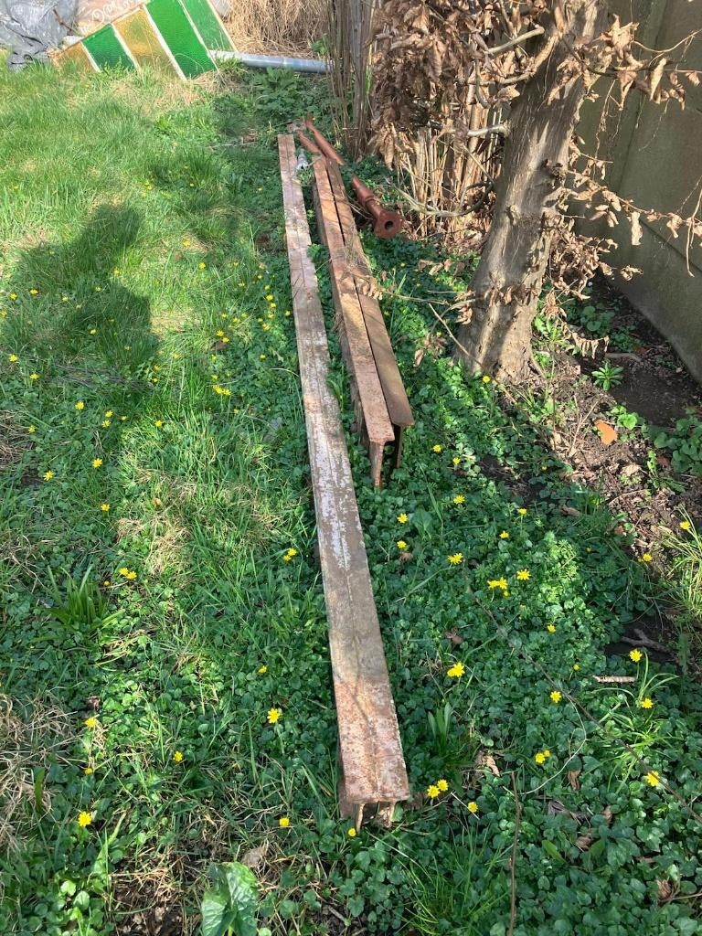 I profiel - poutrel - ijzer draagbalk tot gewicht +/- 165kg, Doe-het-zelf en Bouw, Ophalen, IJzer