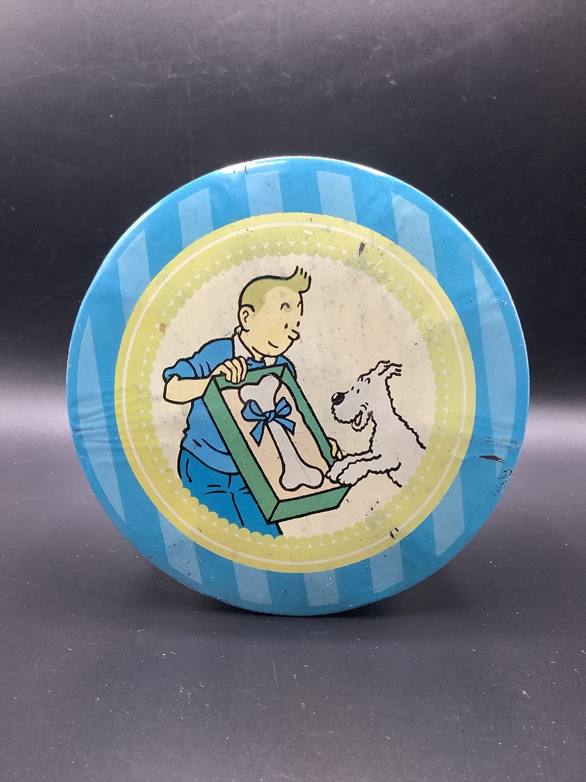 Kuifje Brochet 1965 blik, Verzamelen, Ophalen of Verzenden, Kuifje, Zo goed als nieuw