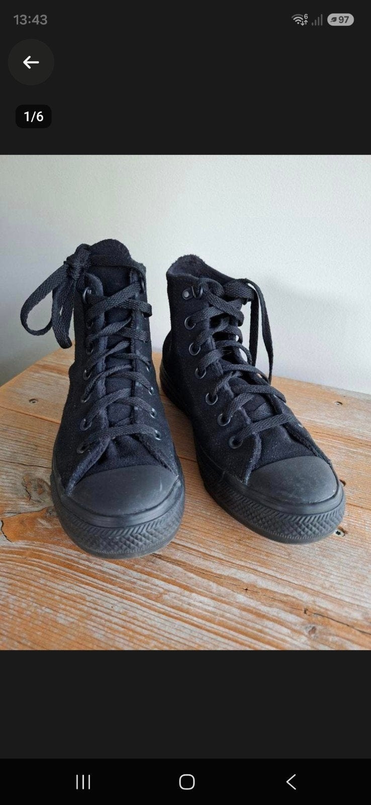 Converse All Star unisex zwart maat 37,5 (nieuw), Zwart, Nieuw, Ophalen of Verzenden, Sneakers