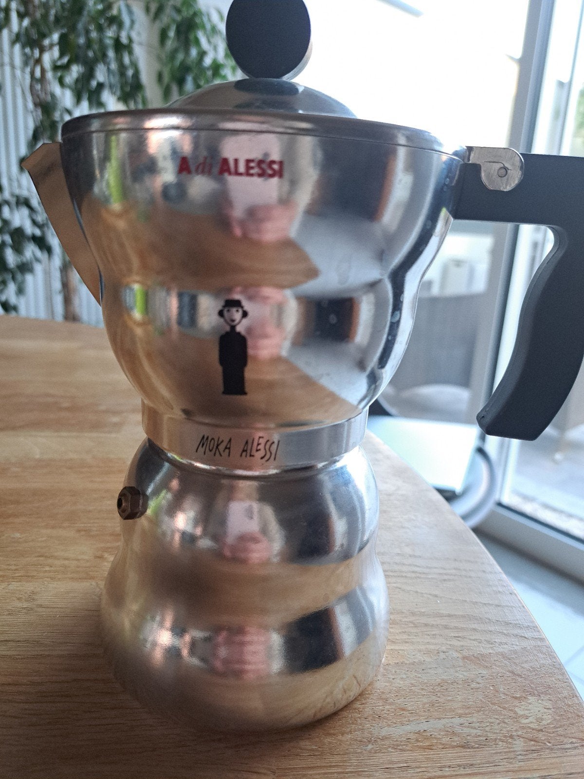 Alessi moka 6-8 kopjes, Antiquités & Art, Enlèvement ou Envoi, Gris