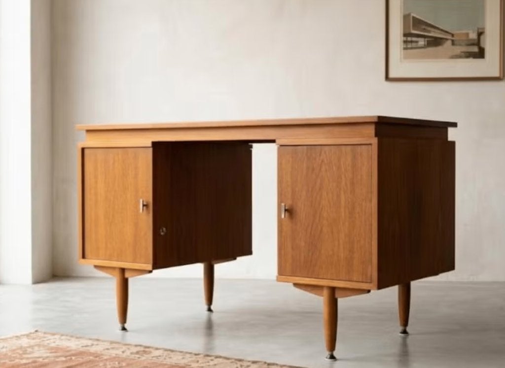 vintage bureau, Huis en Inrichting, Bureaus, Vintage, Ophalen, Gebruikt