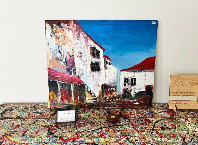 Mooi kleurijke schilderij van Lambertus Vermeiren, Antiek en Kunst, Ophalen