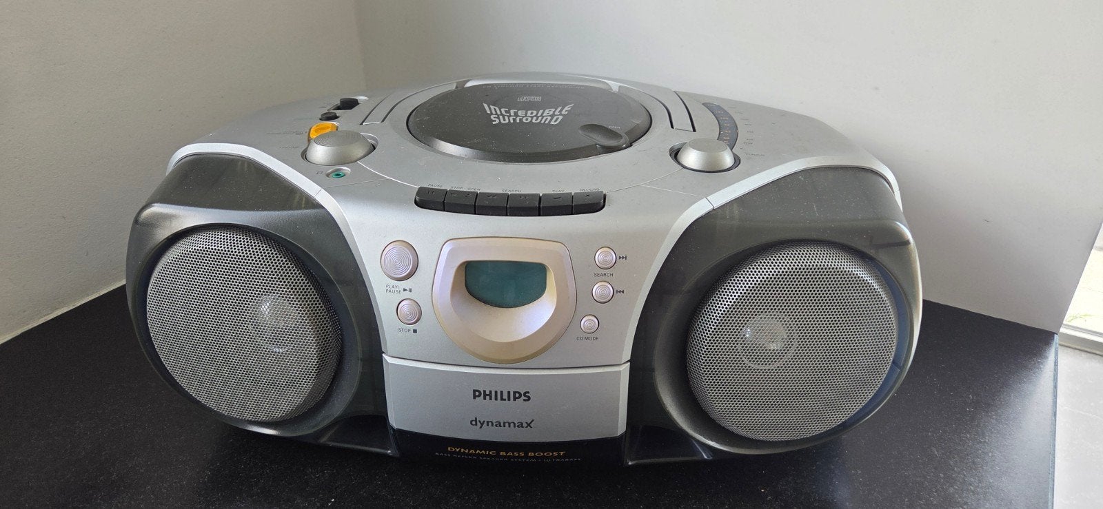 Radio, CD en casettespeler Philips Dynamax AZ2000, TV, Hi-fi & Vidéo, Radios, Enlèvement ou Envoi, Radio