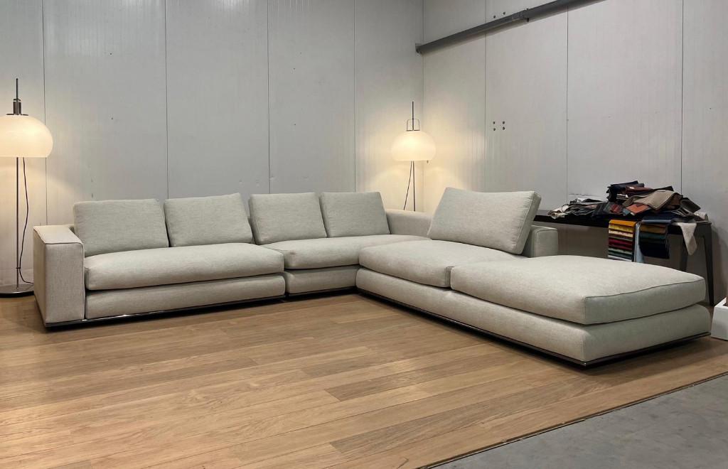 NEUF Minotti Hamilton + garantie – PN: 30.000€, Neuf, 150 cm ou plus, Quatre personnes ou plus, Tissus