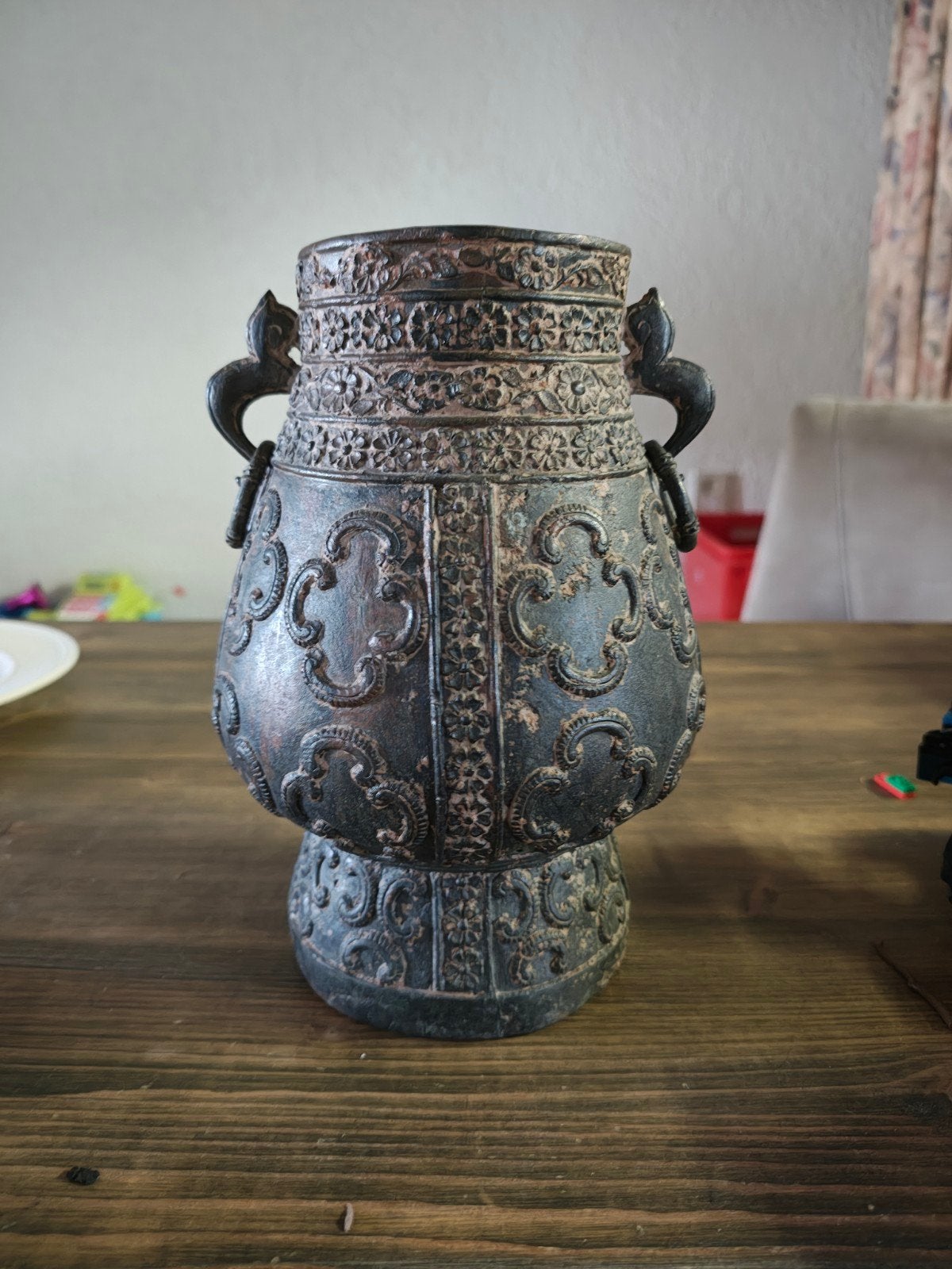 oude bronzen Chinese vaas, Antiek en Kunst, Ophalen of Verzenden
