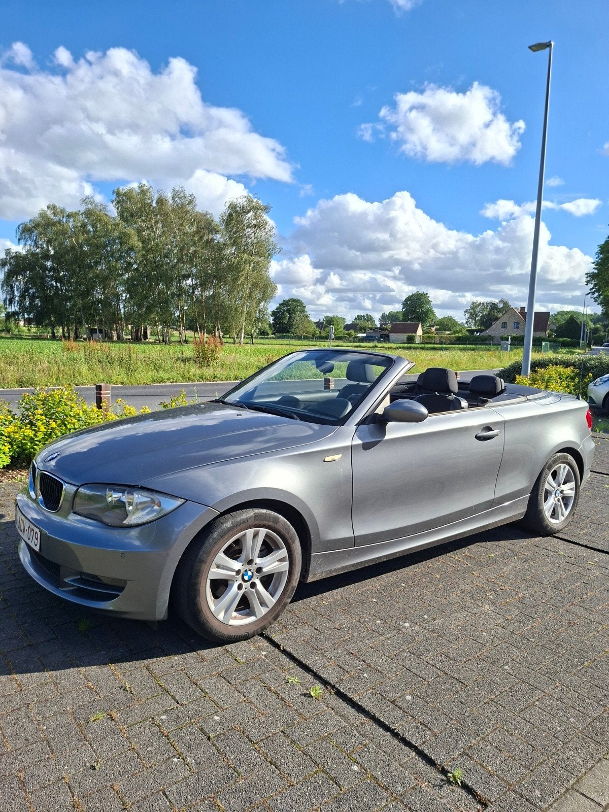 BMW 118i Cabrio, Auto's, 1 Reeks, Zwart, Cabriolet, Leder en Stof