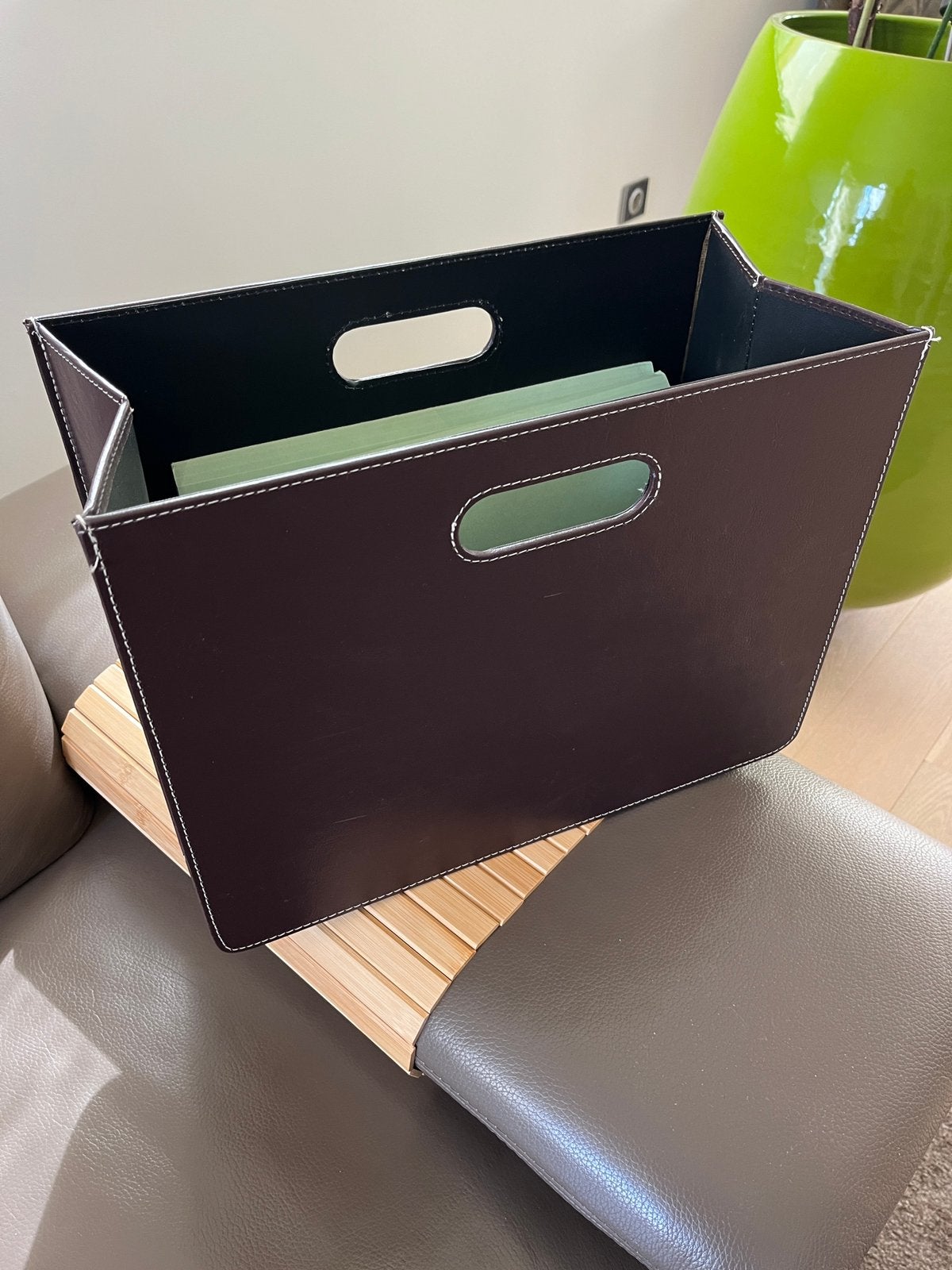 Opbergbox, Huis en Inrichting, Woonaccessoires | Krantenbakken en Lectuurbakken, Ophalen, Zo goed als nieuw
