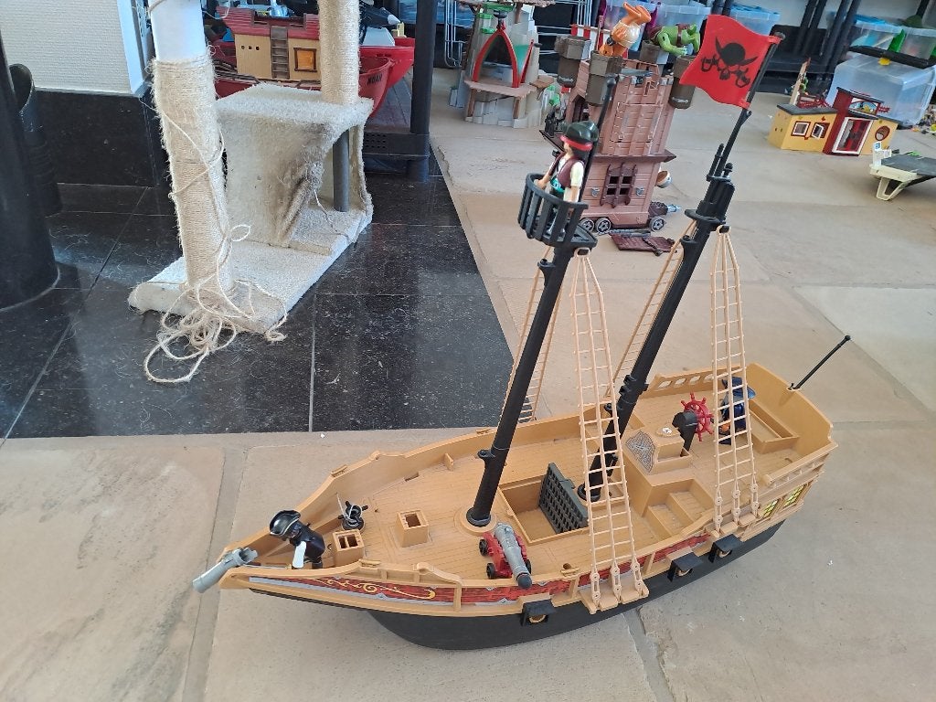 playmobil - grote piratenboot, Ophalen, Zo goed als nieuw