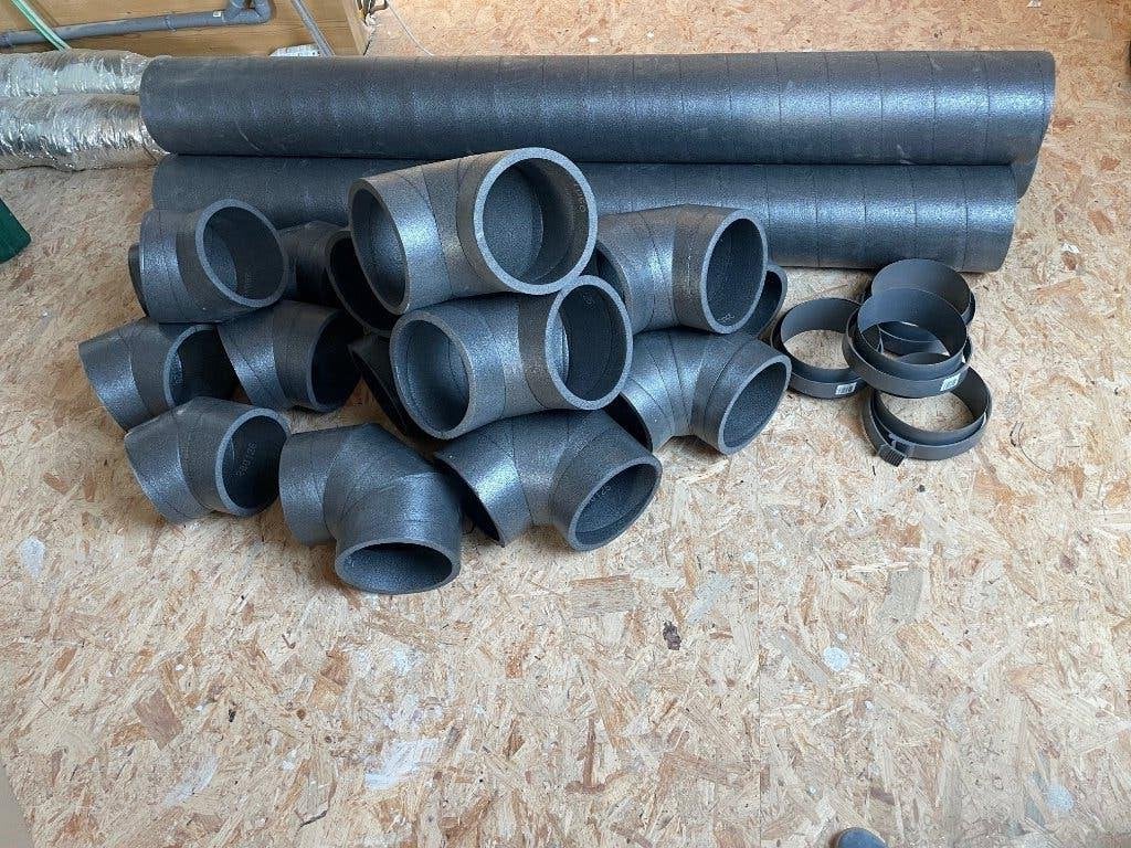 Tuyau/gaine et coudes  de ventilation Ubbink Aerfoam 200 mm, Enlèvement, Neuf, Ventilateur et Extracteur