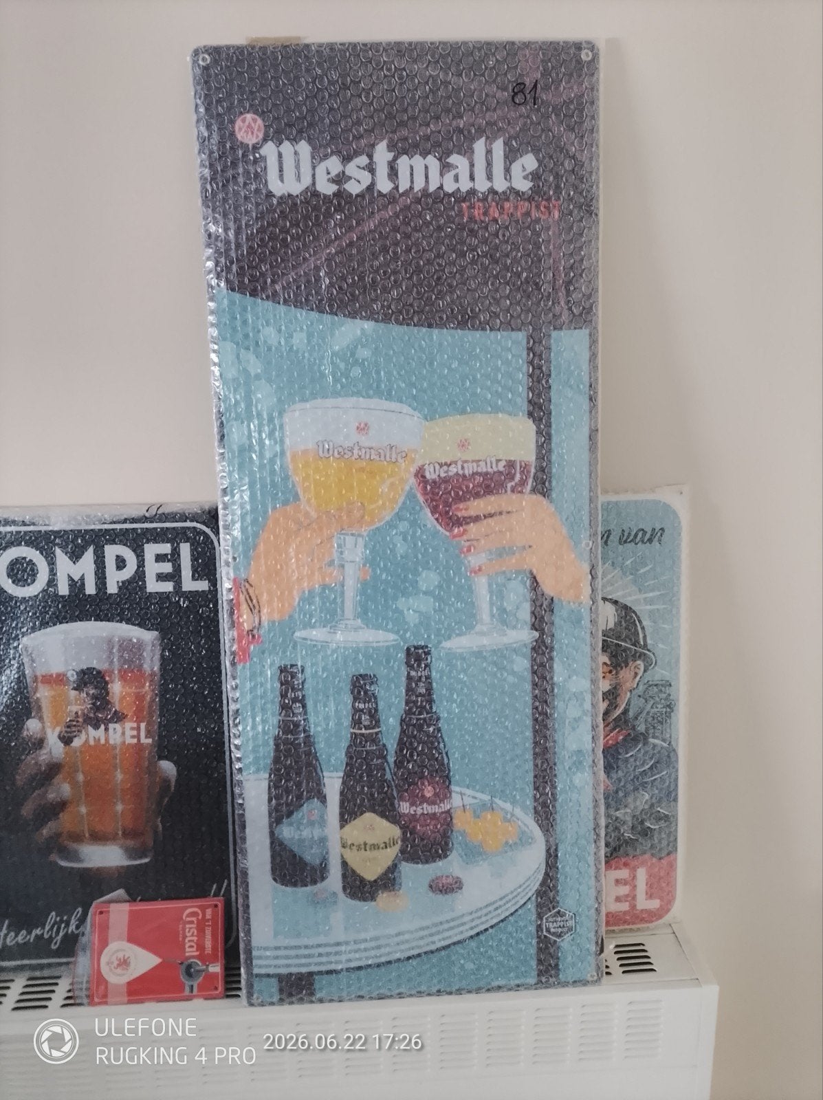 Emaille westmalle, Verzamelen, Ophalen