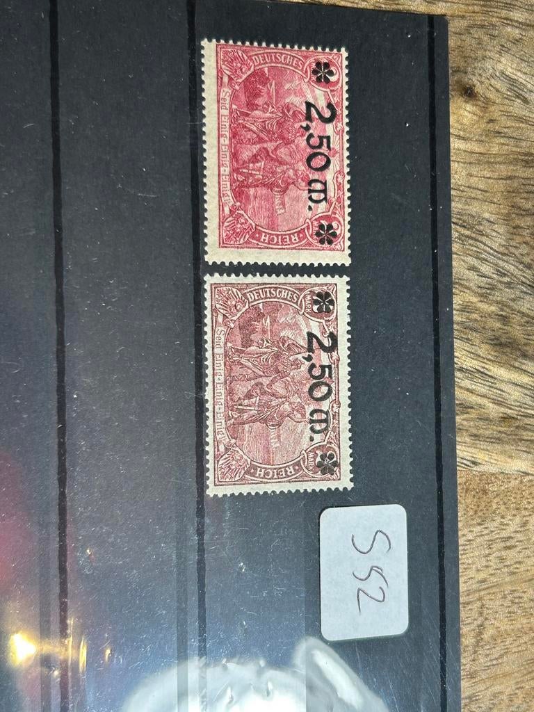 Duitse Rijk: 1920. Mi# 118 b & c gekeurd, Ophalen of Verzenden, Duitse Keizerrijk, Postfris