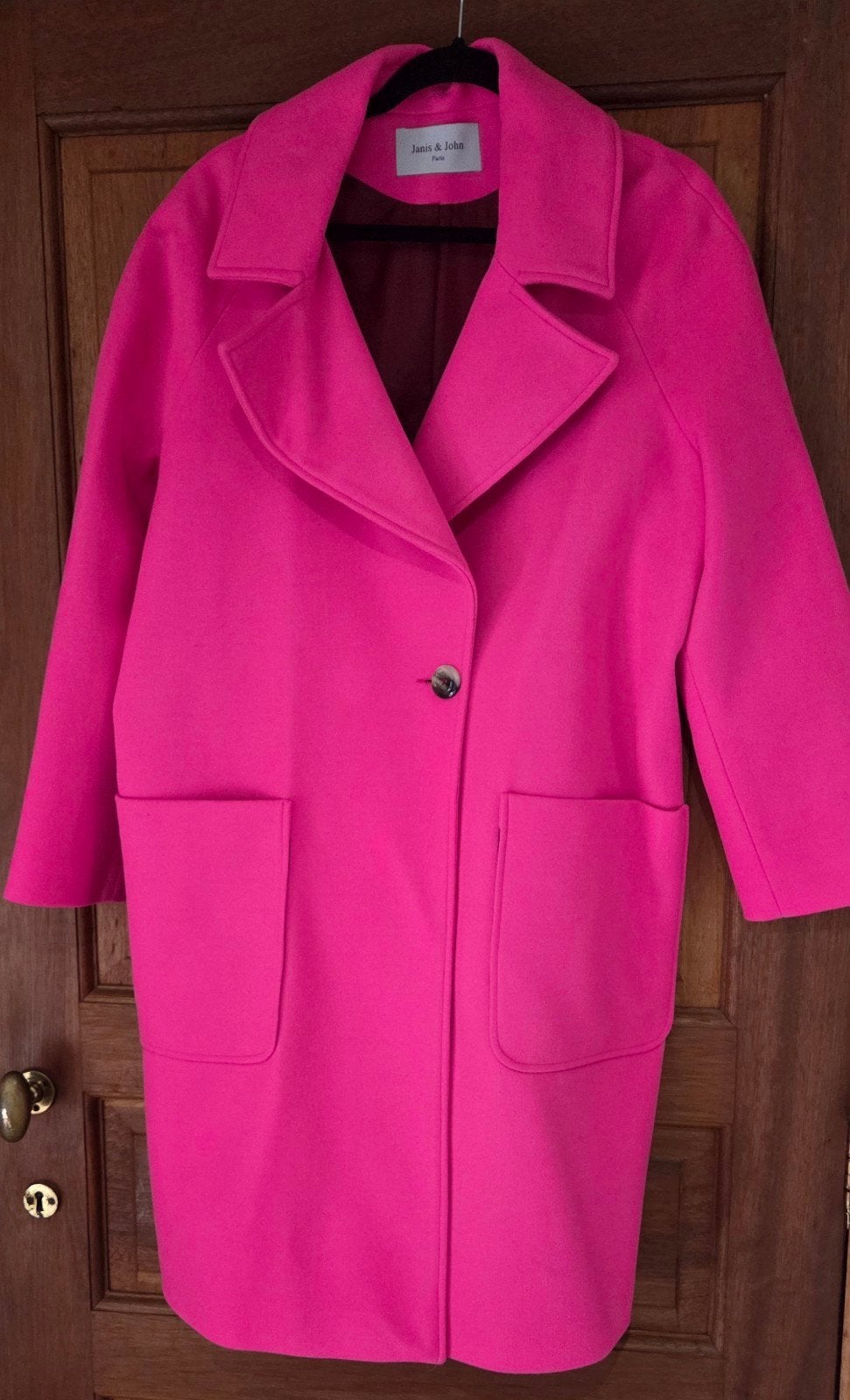 Roze mantel, Enlèvement ou Envoi, Rose, Janis& John, Taille 42/44 (L)