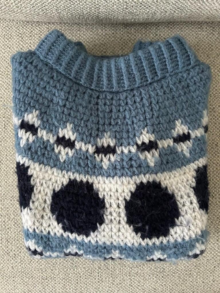 Gebreide Trui - M - 38, Kleding | Dames, Ophalen of Verzenden, Zo goed als nieuw, Maat 38/40 (M), Blauw