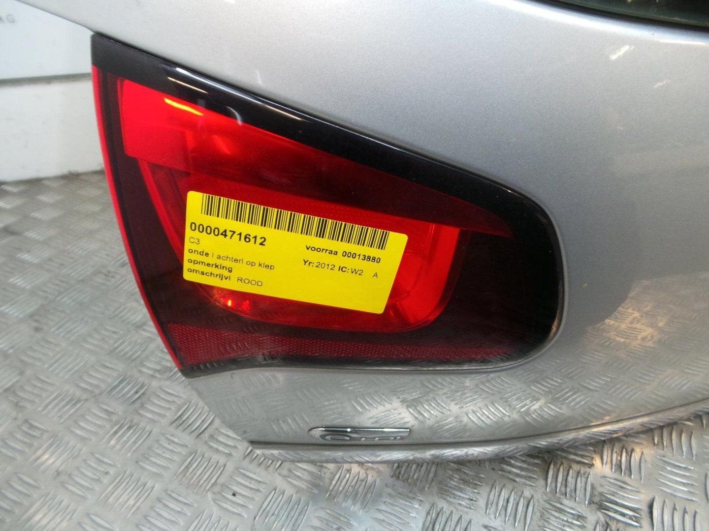 CITROEN C3 1.6 EHDI COLLECTION ACHTERLICHT L 2012, Enlèvement ou Envoi, Utilisé, ARN reconnu