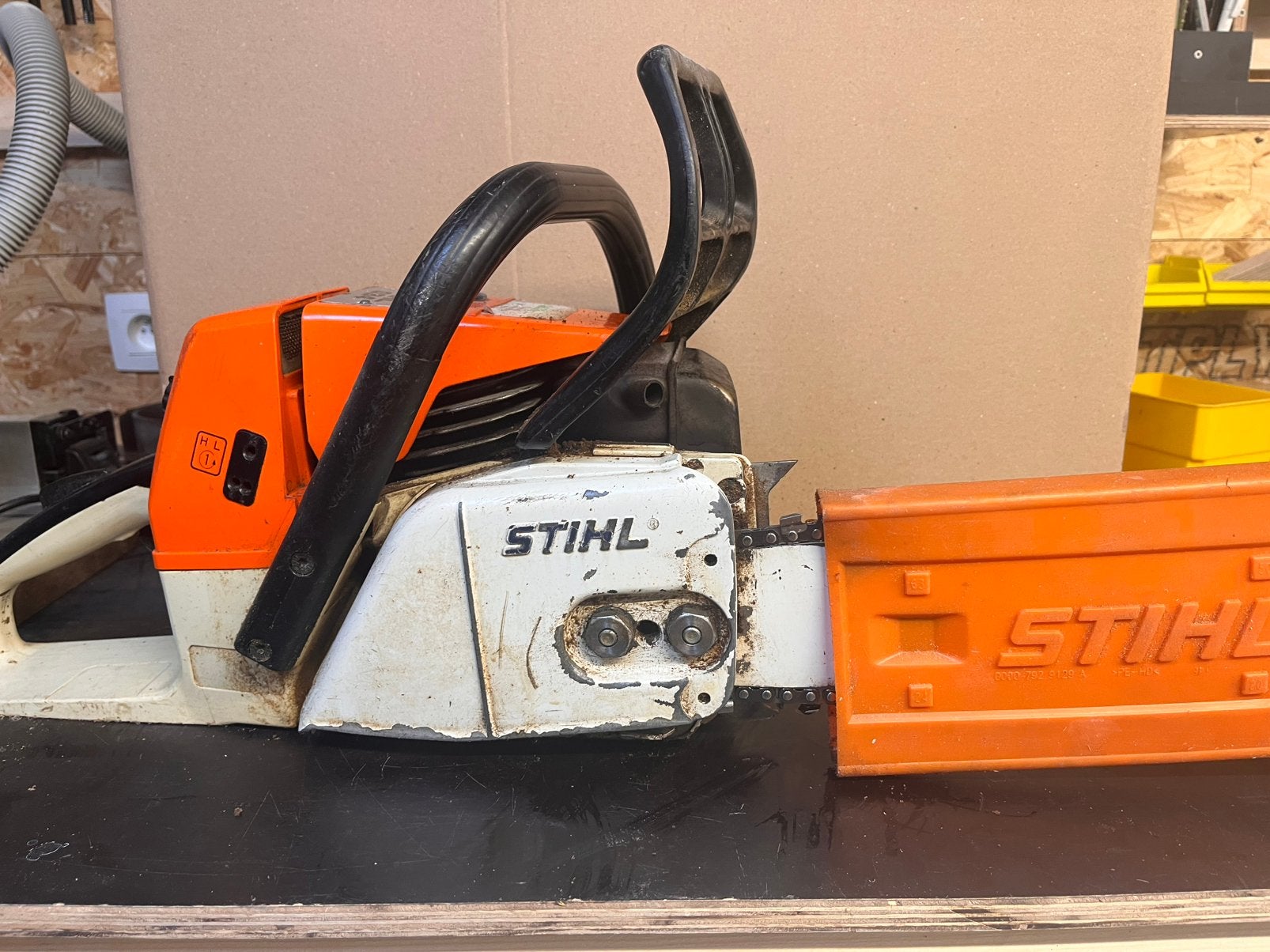 Stihl kettingzaag 034, Doe-het-zelf en Bouw, Ophalen, Gebruikt, Kettingzaag, 30 tot 70 mm