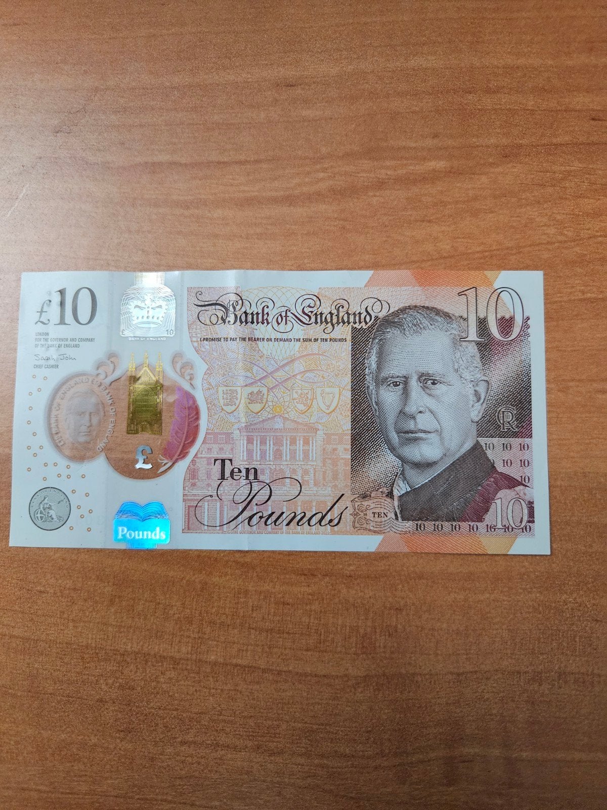 10 pounds Engeland 2023 jaar nieuwe versie, Ophalen of Verzenden, Overige landen, Los biljet