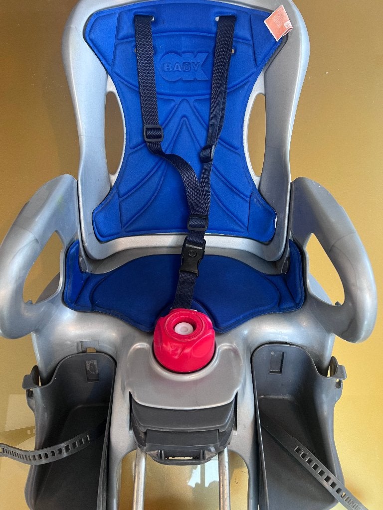 Siège enfant vélo, Repose-pieds, Enlèvement, Utilisé, OK Baby