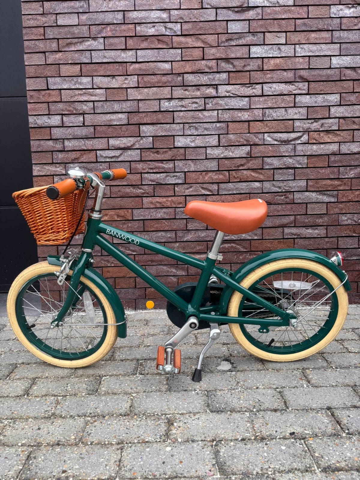 Kinderfiets Banwood 16 inch, Fietsen en Brommers, Ophalen, Zo goed als nieuw, 16 tot 20 inch, Zijwieltjes