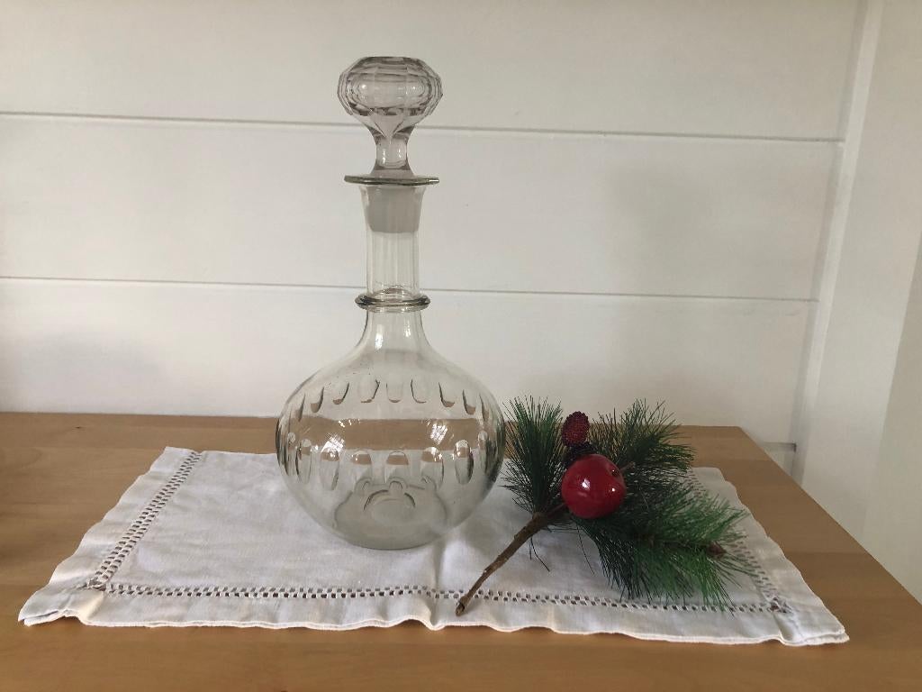 Carafe ancienne en cristal taillé, Ophalen of Verzenden