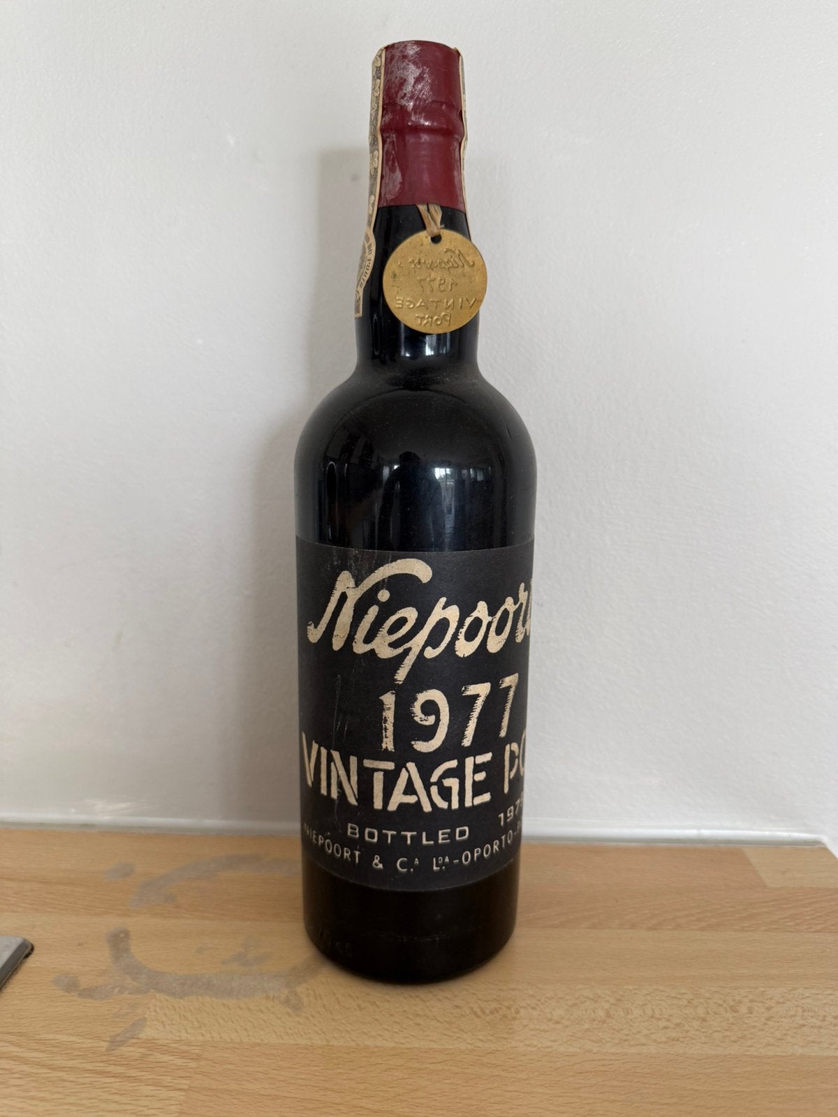 Niepoorts vintage port 1977 porto, Collections, Vins, Enlèvement, Comme neuf, Porto
