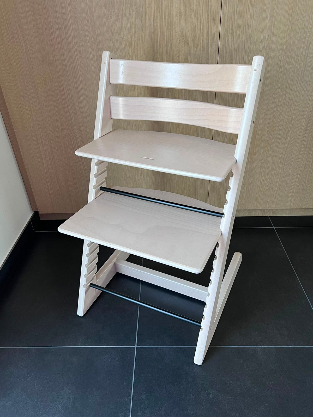 Tripp trapp kinderstoel beige, Ophalen, Zo goed als nieuw