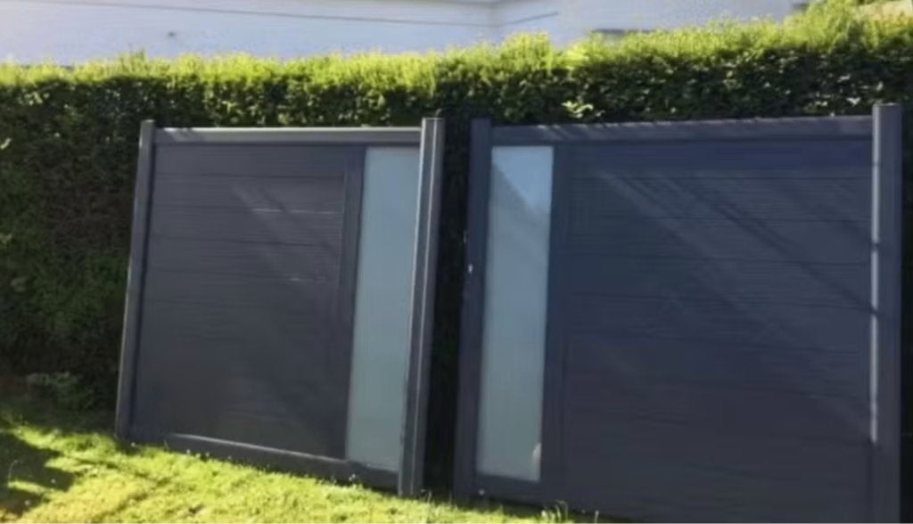 draaipoort, Jardin & Terrasse, Portes de jardin, Enlèvement, Utilisé, Aluminium, Portail battant
