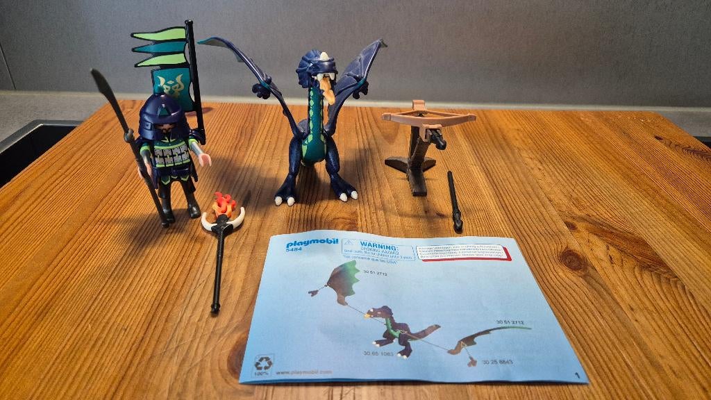 Playmobil 5484 - Draak met krijger, Ophalen of Verzenden, Zo goed als nieuw