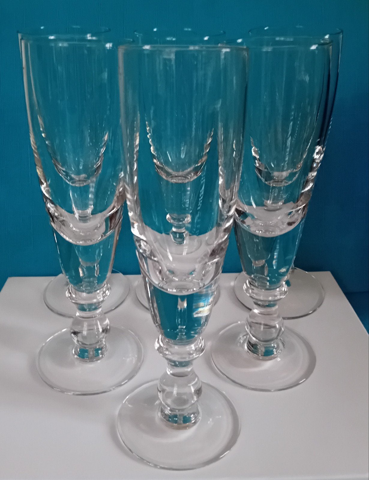 Flûtes à champagne/verres à vin en cristal vintage XL de 26, Collections, Enlèvement ou Envoi