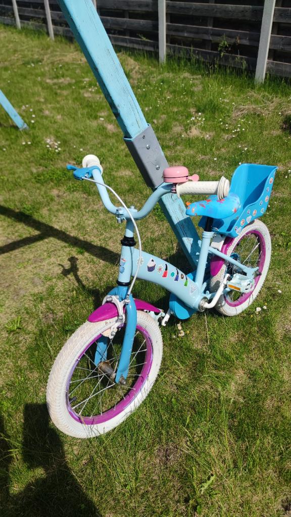 Kinderfiets Frozen16 inch, Fietsen en Brommers, Ophalen, Terugtraprem, Frozen, 16 tot 20 inch