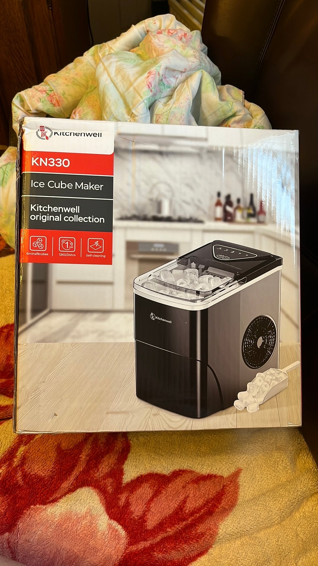 Kitchenwell KN330 ijsblokjesmachine, Elektronische apparatuur, Ophalen of Verzenden, Nieuw, Zelfvriezend