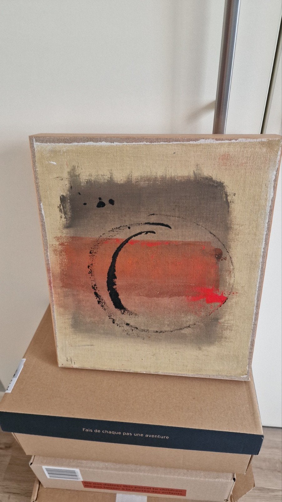 Marie celine bondeu  doek getekend, Antiek en Kunst, Kunst | Schilderijen | Modern, Ophalen of Verzenden