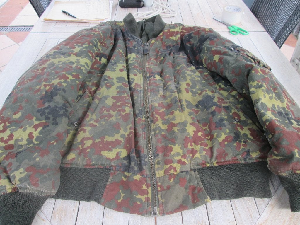 warme cammoflage vest gewatteerd, Ophalen, Gedragen, Maat 52/54 (L), Bruin