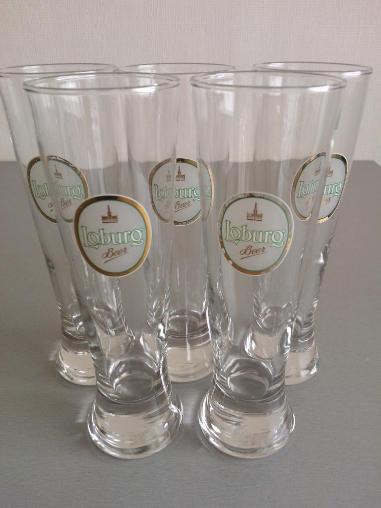 Glazen Loburg, Verzamelen, Ophalen of Verzenden, Nieuw, Bierglas