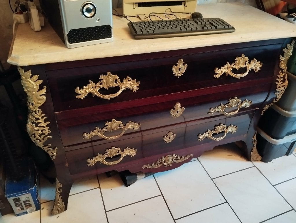 ancienne commode galbee en marqueterie, Antiquités & Art, Enlèvement