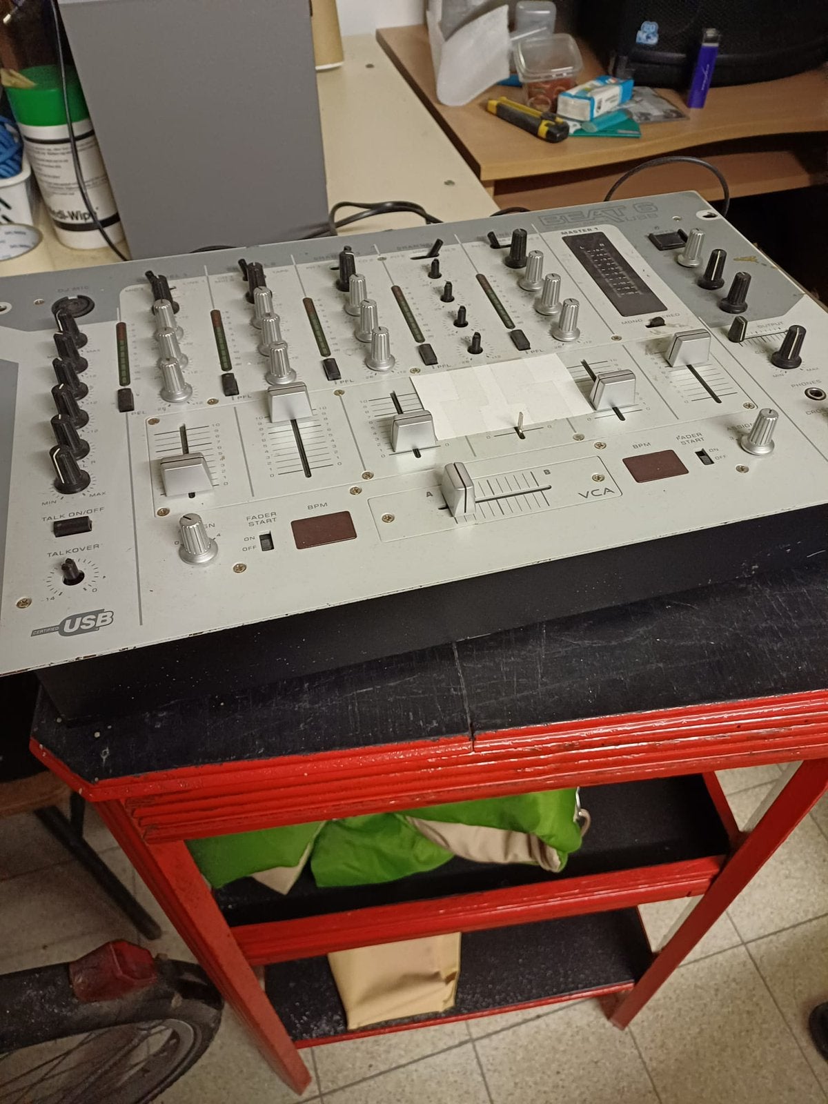 Mengpaneel JB Systems, Musique & Instruments, Tables de mixage, Enlèvement, Utilisé, 5 à 10 canaux, Entrée micro