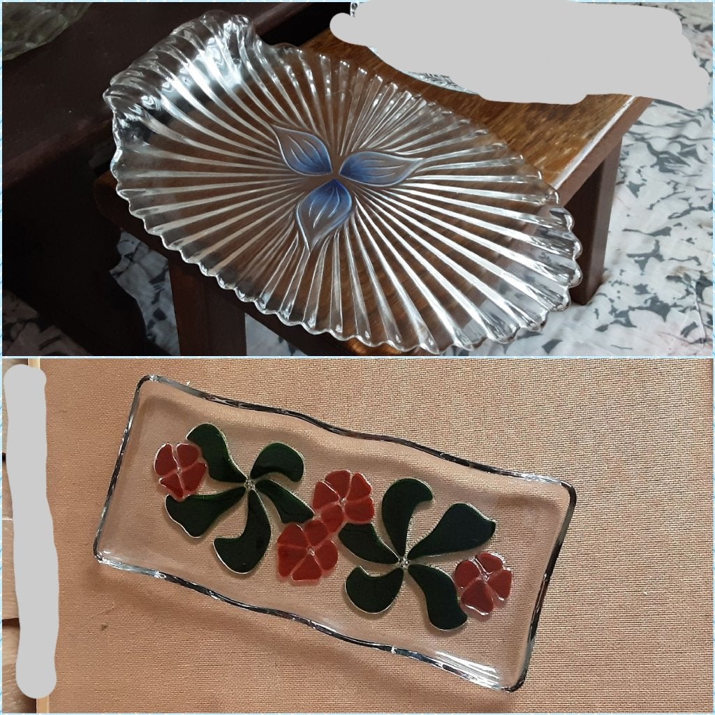 Prachtige serveerschalen 3€/st 5€ allebei GRATIS tafelkleed, Ophalen of Verzenden, Zo goed als nieuw, Glas, Schaal of Schalen