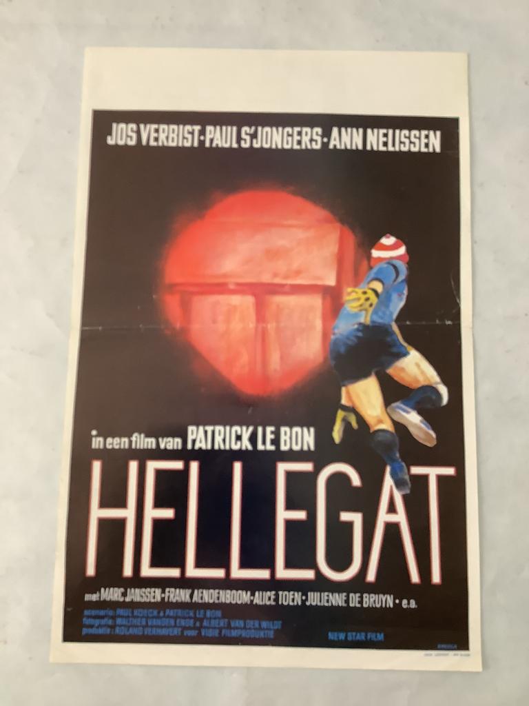 HELLEGAT   FILMPOSTER  36-54 cm   Used, Ophalen of Verzenden
