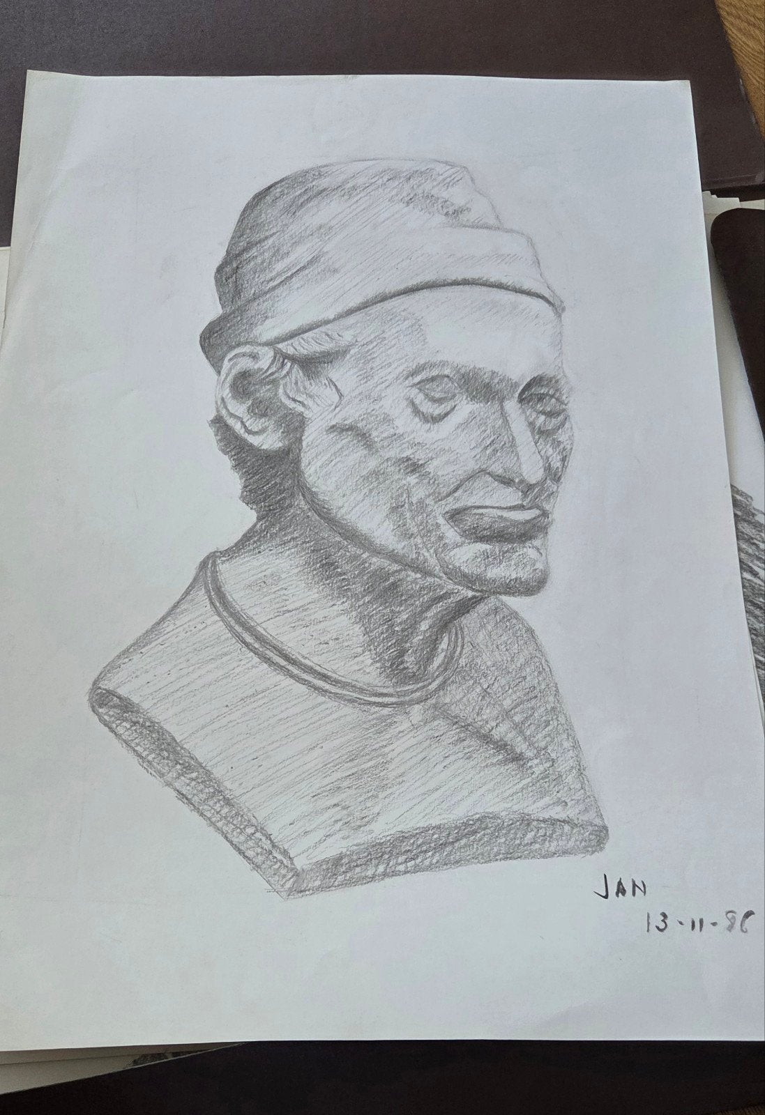 potloodtekening - 50 op 70, Antiquités & Art, Enlèvement ou Envoi, Dessin, Dessin au crayon, Signé