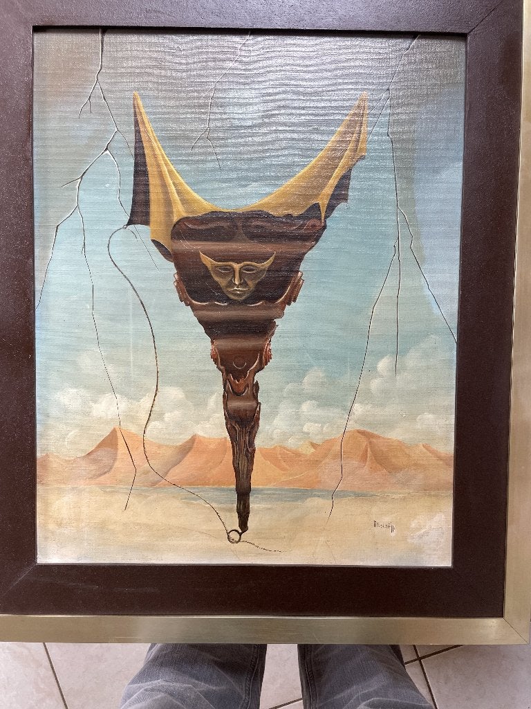 Cherche peinture du peintre surrealiste François NICOLAEFF, Antiquités & Art, Enlèvement