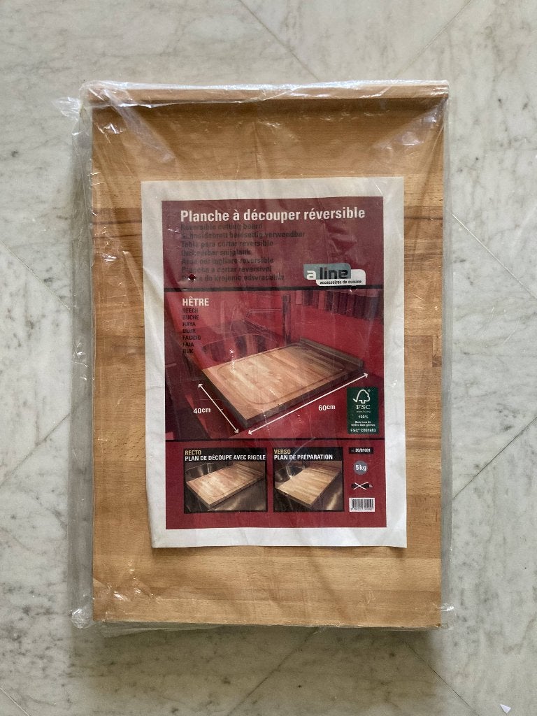 Planche à découper en bois NEUVE, pour barbecue, 40X60cm, Enlèvement, Neuf, Bois
