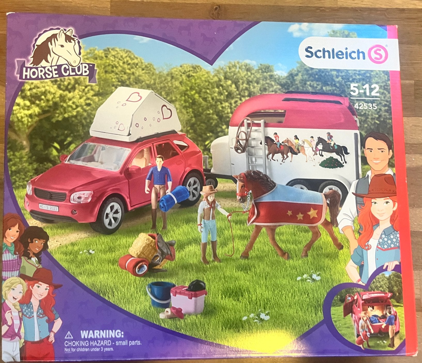 schleich HORSE CLUB Auto en paardentrailer - 42535, Ophalen of Verzenden, Zo goed als nieuw