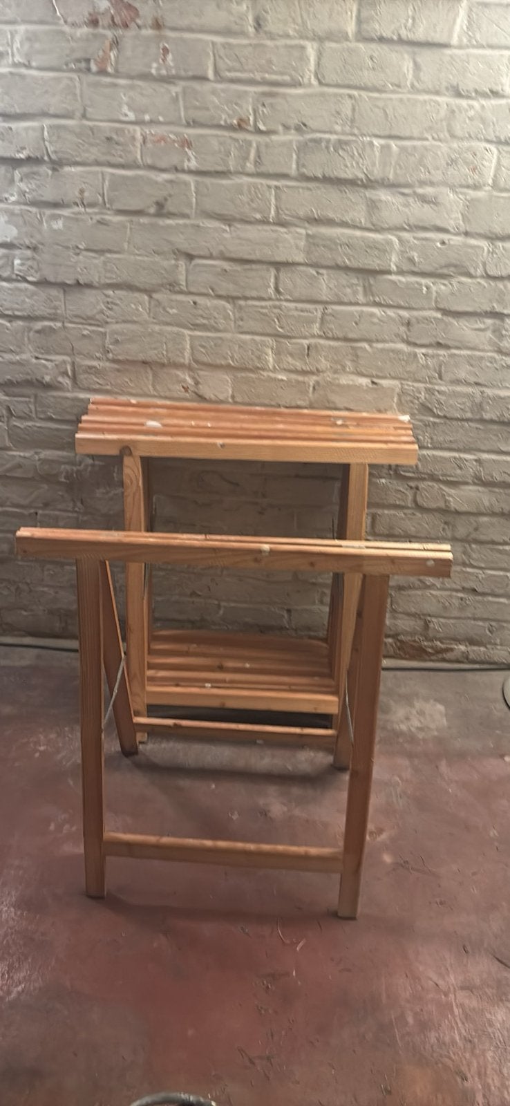 6 houten schragen in goede staat 20 euro voor alles €5-stuk, Ophalen, Zo goed als nieuw