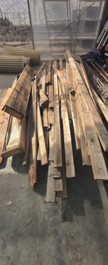 Partij Hout - Daklatten, Ophalen, Gebruikt, 25 tot 50 mm, 200 tot 250 cm